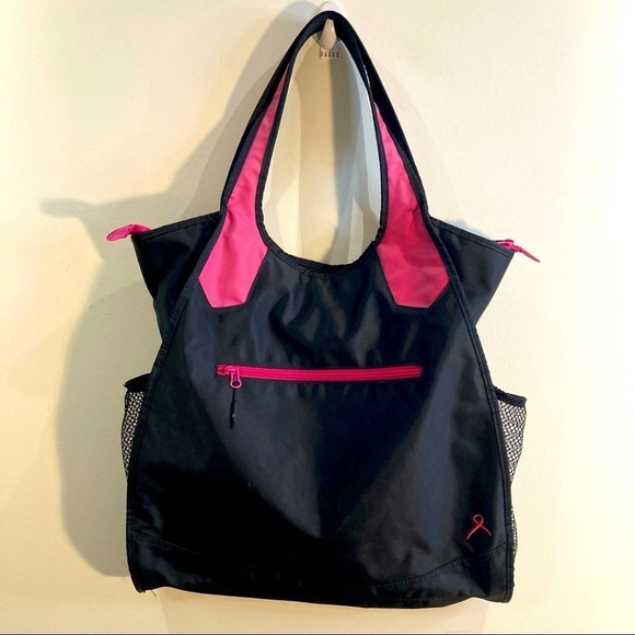 THE RUNNING  ROOM Cure For Cancer Nylon Zipper Closure Multiple Compartments - Picture 1 of 11